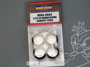 Hobby Design amélioration 03-0563 Pneus souples 18" Advan Neova concept 1/24