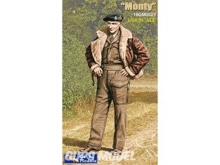 Gecko Models figurine militaire 16GM0025 Maréchal britannique Bernard Law Montgomery Monty 1/16