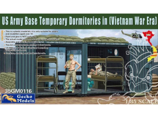 Gecko Models maquettes militaire 35GM0116 Dortoirs temporaires de la base militaire américaine guerre du Vietnam 1/35