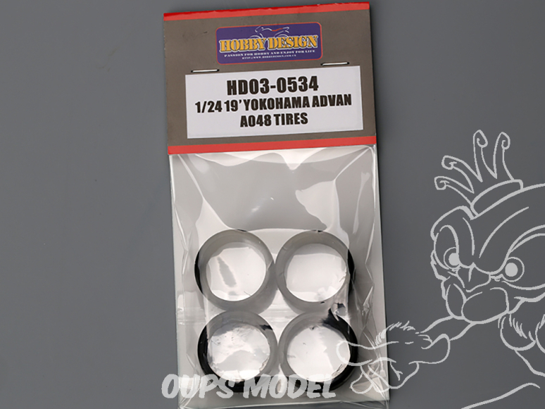 Hobby Design amélioration 03-0534 Pneus souples 19" Yokohama Advan A048 1/24