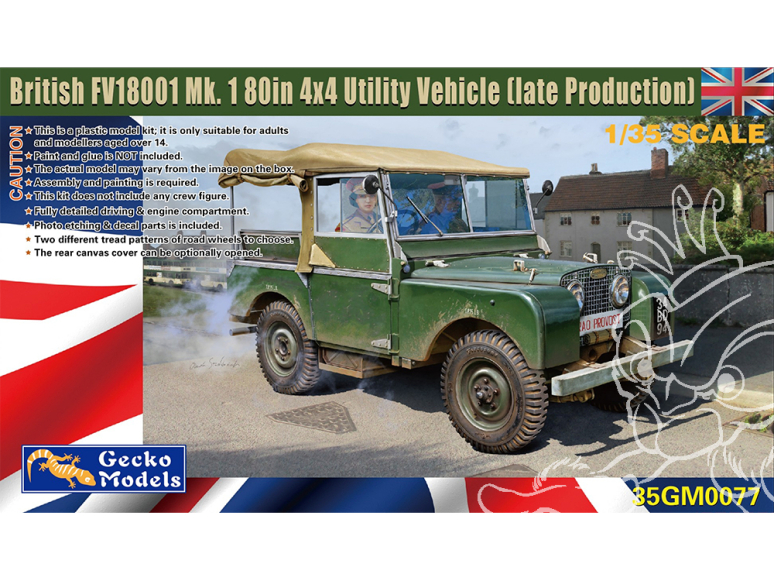 Gecko Models maquettes militaire 35GM0077 Véhicule utilitaire britannique FV18001 Mk.I 80 pouces 4x4, production tardive 1/35