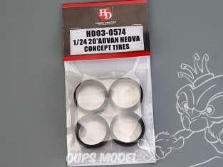 Hobby Design amélioration 03-0574 Pneus souples 20" Advan Neova concept 1/24