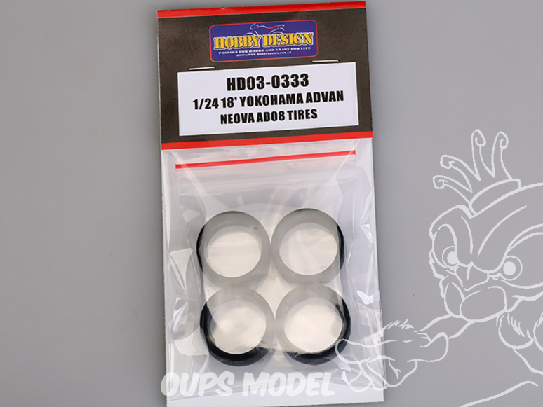 Hobby Design amélioration 03-0333 Pneus souples 18" Yokohama Advan Neova AD08 1/24
