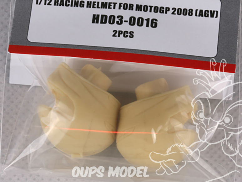 Hobby Design accessoire HD03-0016 Casque AGV Moto GP 2008 1/12