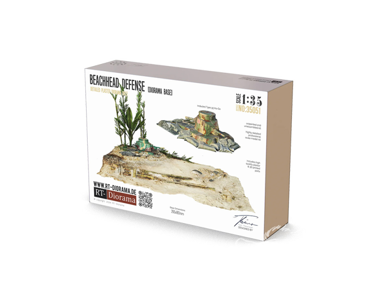 RT-Diorama 35051K Base de diorama défense de tête de pont Ceramique 1/35