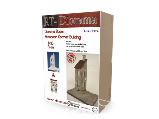 RT-Diorama 35254 Base du diorama du bâtiment d'angle européen 1/35