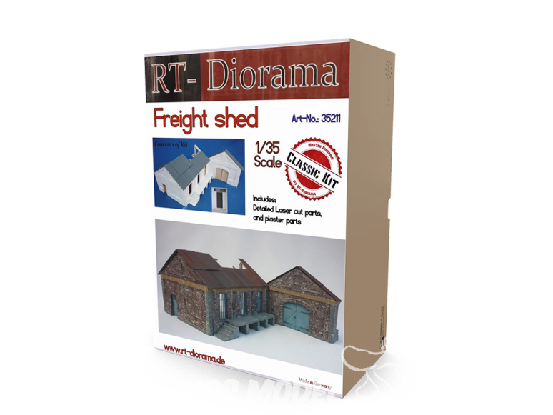 RT-Diorama 35211 Système modulaire d'entrepôt de fret 1/35