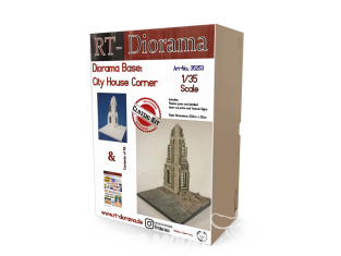 RT-Diorama 35253 Base de diorama Angle maison de ville 1/35