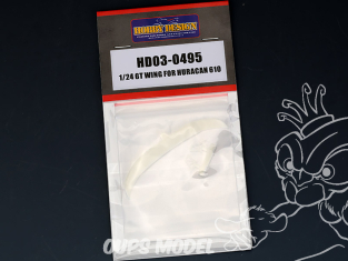 Hobby Design amélioration HD03-0495 Aileron GT pour Lamborghini Huracan 610 1/24