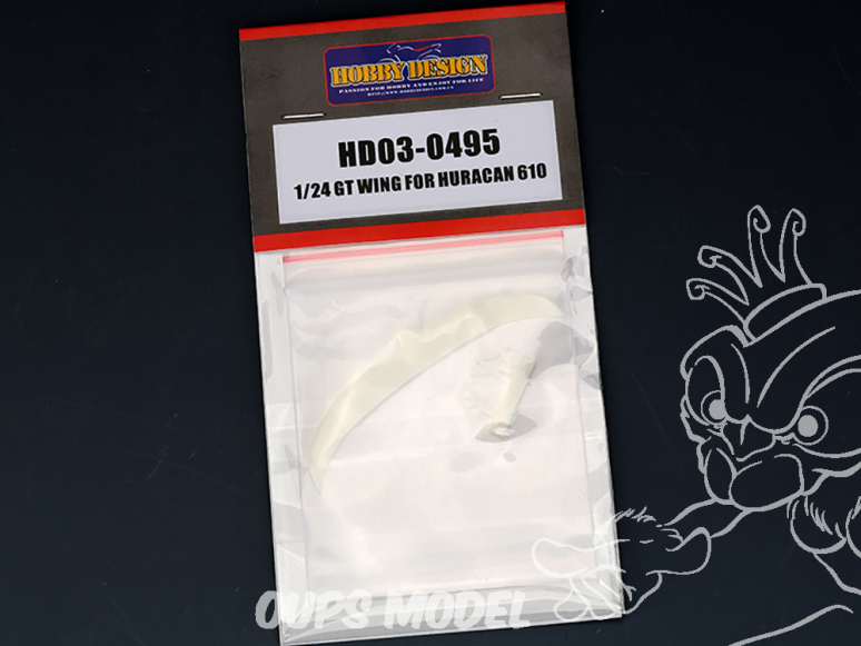 Hobby Design amélioration HD03-0495 Aileron GT pour Lamborghini Huracan 610 1/24