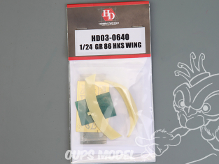 Hobby Design amélioration HD03-0640 Aileron HKS Toyota GR 86 1/24