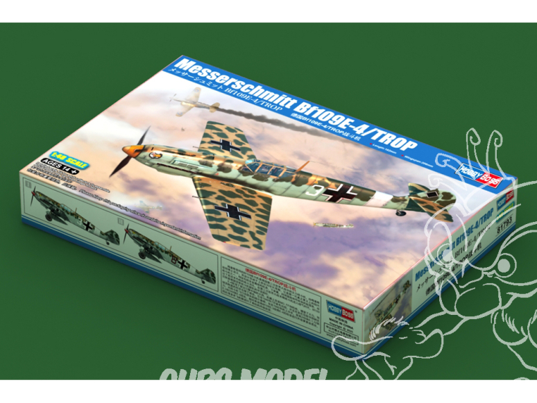 Hobby boss maquette avion 81793 Messerschmitt Bf109E-4/TROP 1/48