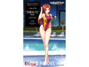 Hasegawa maquette figurine 52450 12 Tamago Girls Collection No.47 Shironagi Mikumo en Maillot de bain 1/12
