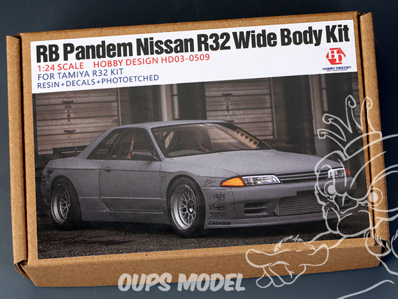 Hobby Design kit d'amélioration voiture HD03-0509 Kit Wide Body RB Pandem Nissan R32 Tamiya 1/24