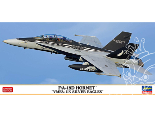 Hasegawa maquette avion 02497 F/A-18D Hornet VMFA-115 Silver Eagles 1/72