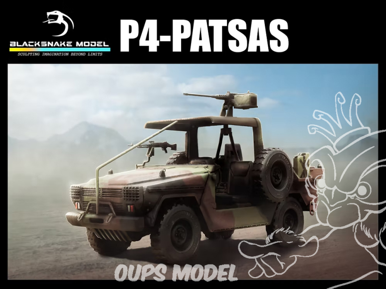 Blacksnake Model maquette militaire P4-72 P4 PATSAS Français 1/72