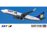 Hasegawa maquette avion 10744 Boeing 737-800 de Skymark Airlines 1/200