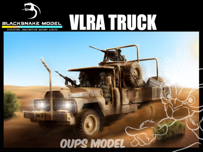 Blacksnake Model maquette militaire VLRA-72 ACMAT VLRA 4.25 1/72