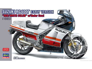 Hasegawa maquette moto 21732 Suzuki RG400Γ Premier modèle Rouge et Blanc avec capot de protection 1/12
