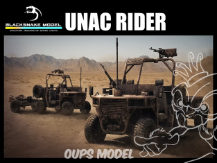 Blacksnake Model maquette militaire UNAC-72 Rider UNAC Fardier Français 1/72