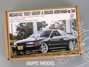 Hobby Design kit d'amélioration voiture HD03-0520 Kit Trust GReddy & Gracer Aero Tamiya 1/24