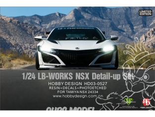 Hobby Design kit d'amélioration voiture HD03-0527 Kit Wide Body LB-Works Honda NSX Tamiya Tamiya 1/24