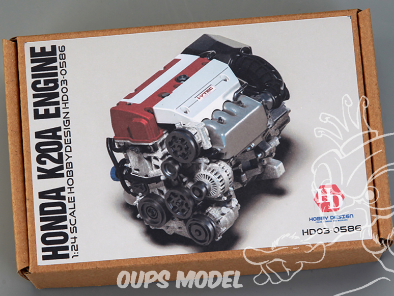 Hobby Design kit d'amélioration voiture HD03-0586 Moteur Honda K20A 1/24