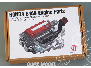 Hobby Design kit d'amélioration voiture HD03-0666 Moteur Honda B16B 1/24