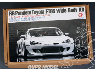 Hobby Design kit d'amélioration voiture HD03-0508 Kit Wide Body RB Pandem Toyota FT86 Tamiya 1/24