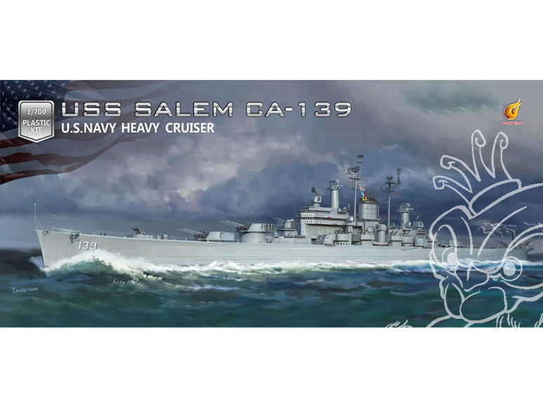 Very Fire Hobby maquette bateau VF700908 USS Salem CA-139 Version standard 1/700