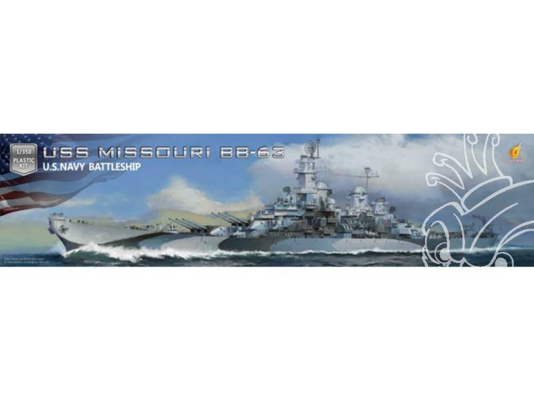 Very Fire Hobby maquette bateau 350909 USS Missouri BB-63 1/350