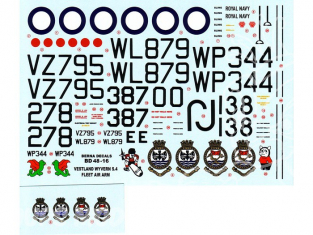 Decalques Berna decals BD48-16 Westland Wyvern S.4 Fleet Air Arm 1/48