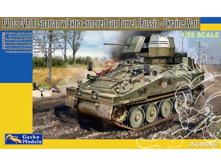 Gecko Models maquettes militaire 35GM0052 FV103CVR-T Spartan britannique tourelle blindée renforcée canon lourd Ukraine 1/35