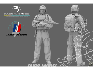 Blacksnake Model figurine FR-07-72 Soldat Français Figurine 7 1/72