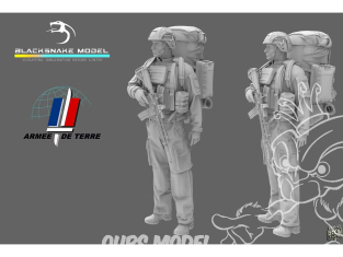 Blacksnake Model figurine FR-12-72 Soldat Français Figurine 12 1/72
