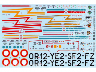 Decalques Berna decals BD48-25 Dassault Mystere IVA Armee de l air 1/48