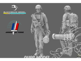 Blacksnake Model figurine FR-14-72 Soldat Français "Lanceur Eryx" Figurine 14 1/35