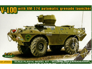 Ace Maquettes Militaire 72454 V-100 avec lance-grenades automatique XM-174 1/72