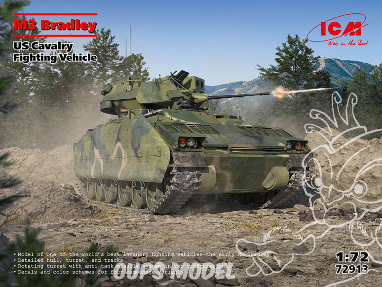 Icm maquette militaire 72913 M3 Bradley 1/72