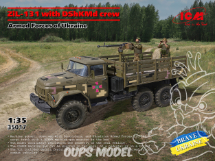 Icm maquette militaire 35017 ZIL-131 avec l'équipage DShKMd 1/35