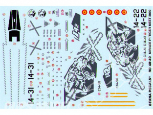 Decalques Berna decals BD48-49 MIRAGE F1M NATO TIGER MEET 2009 1/48