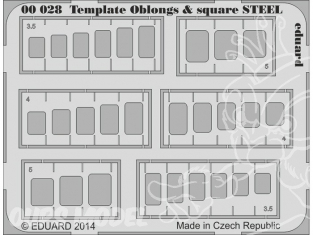 Eduard photodecoupe 00028 Pochoirs rectangles