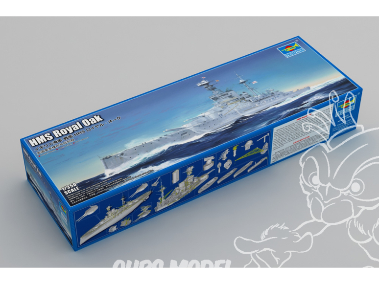 TRUMPETER maquette bateau 05378 HMS Royal Oak 1/350