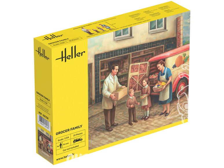 Heller maquette voiture 82758 Famille d'épiciers 1/24