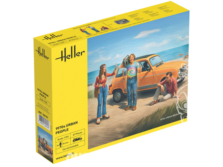 Heller maquette voiture 82757 Citadins des années 1970 1/24