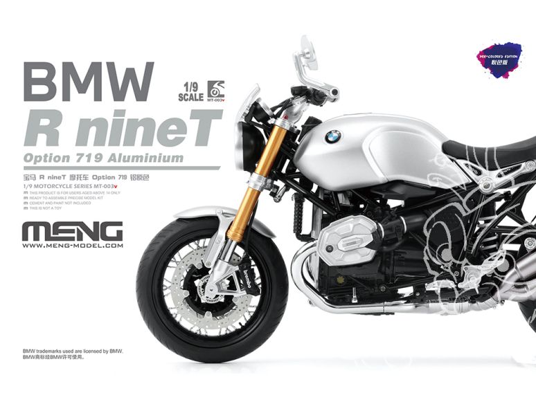 MENG MT-003V BMW R nineT Option 719 Aluminium Pré-peinte 1/9