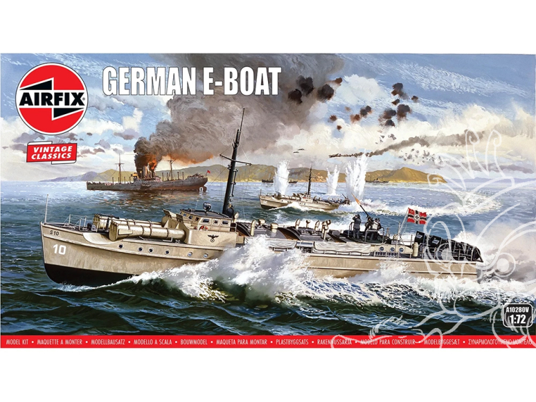 AIRFIX maquette bateau A10280V German E Boat 1/72