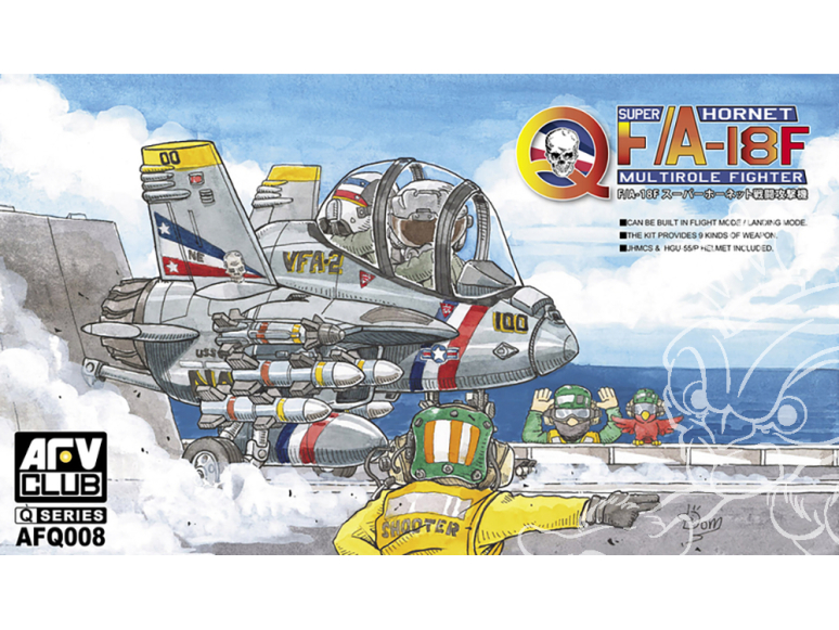 AFV CLUB maquette avion Q008 Q-Scale F/A-18F Super Hornet