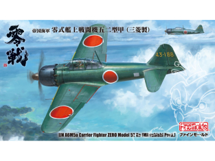Fine Molds avion FZ03 Chasseur embarqué Zero A6M5a Type 52 de la Marine Impériale Mitsubishi 1/48
