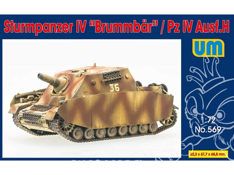 UM Unimodels maquettes militaire 569 Sturmpanzer IV Brummbär Pz.IV Ausf.H 1/72